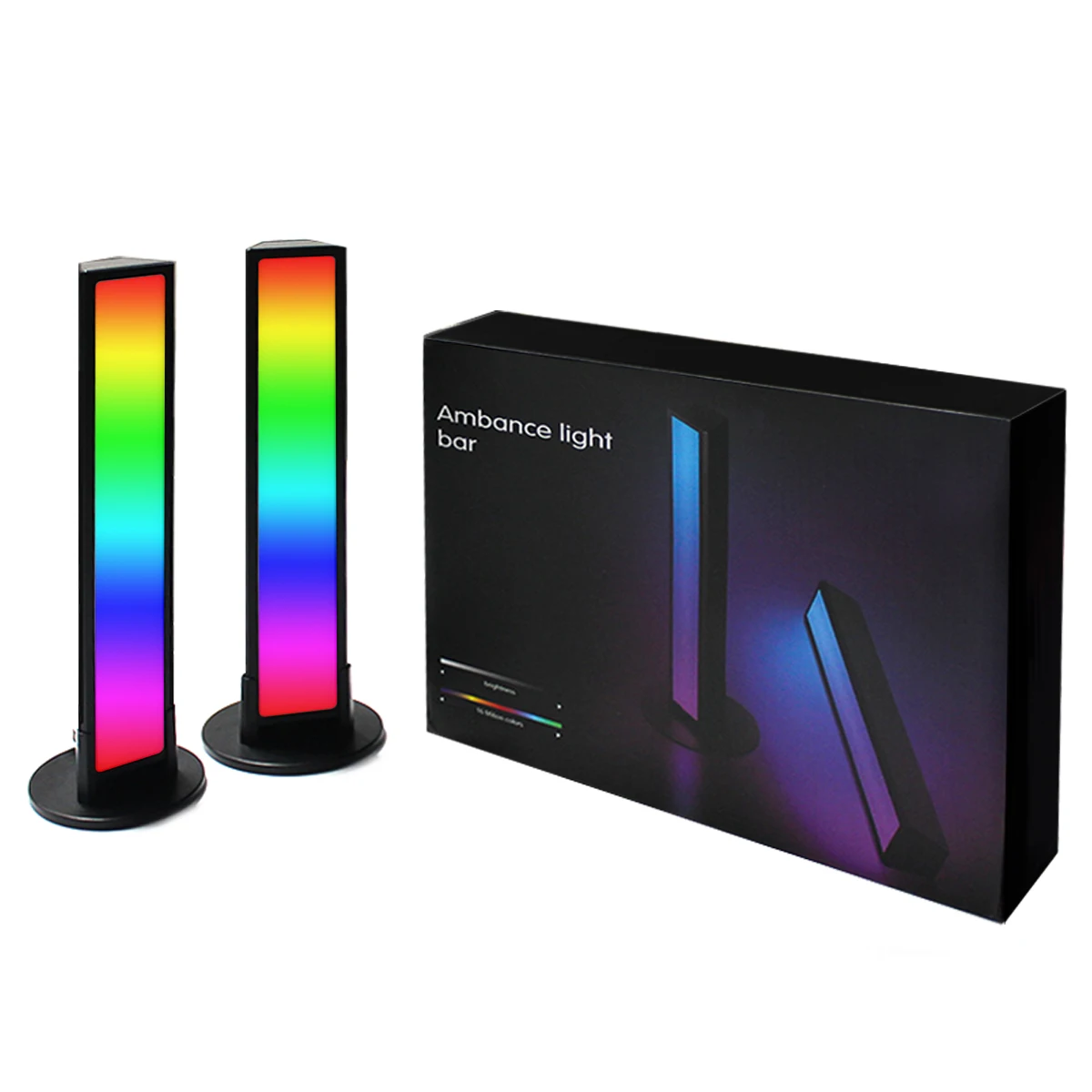 Комплект из 2 предметов новинка музыкальный ритм игры цветная (RGB) поток света бар использовать для развлечения интерьера ТВ светодиодная фоновая