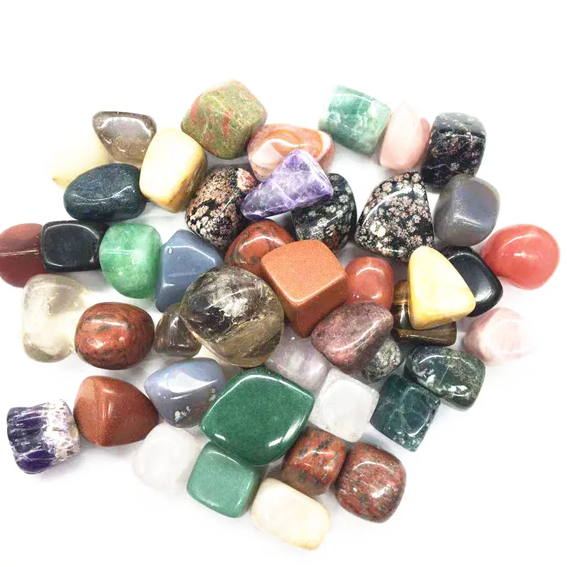 Wholesale Natural Mixed material crystal tumbled stone for home decoration