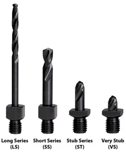 M2 HSS NAS 965 Threaded Shank Adapter Drill Bit for Aircraft Precise with CNC and Pneumatic drill