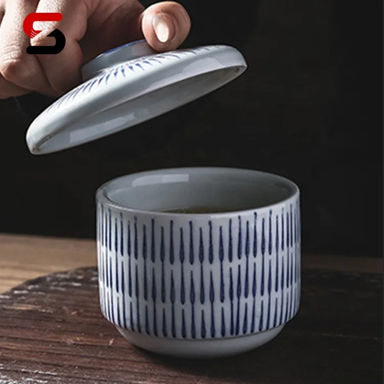 Japanese Miso Soup Bowls With Lid And Spoon Ceramic Rice Bowl Noodle Bowl Set For Home Kitchen Set Of 4 Egg Custard Steaming Cup