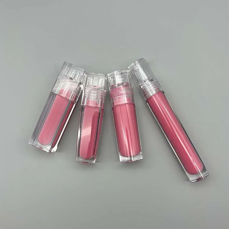 Factory Custom Logo Mini Cute Honey jar Key Chain Lip Gloss Long lasting Moisturizing Lip Oil Gloss