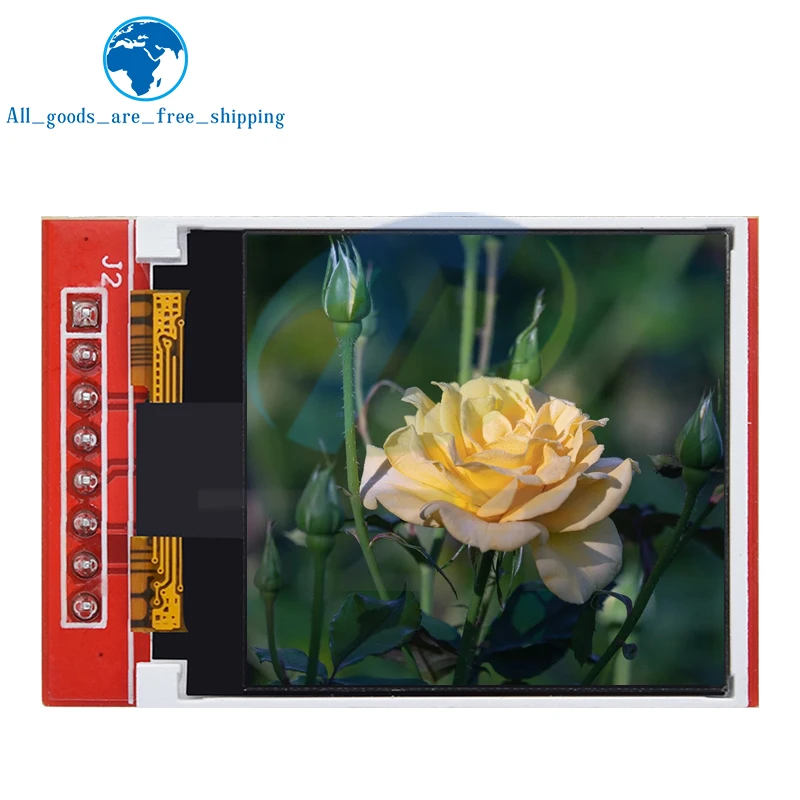 TZT 5V 3.3V 1.44 inch TFT LCD Display Module 128*128 Color Sreen SPI Compatible For Arduino mega2560 STM32 SCM 51