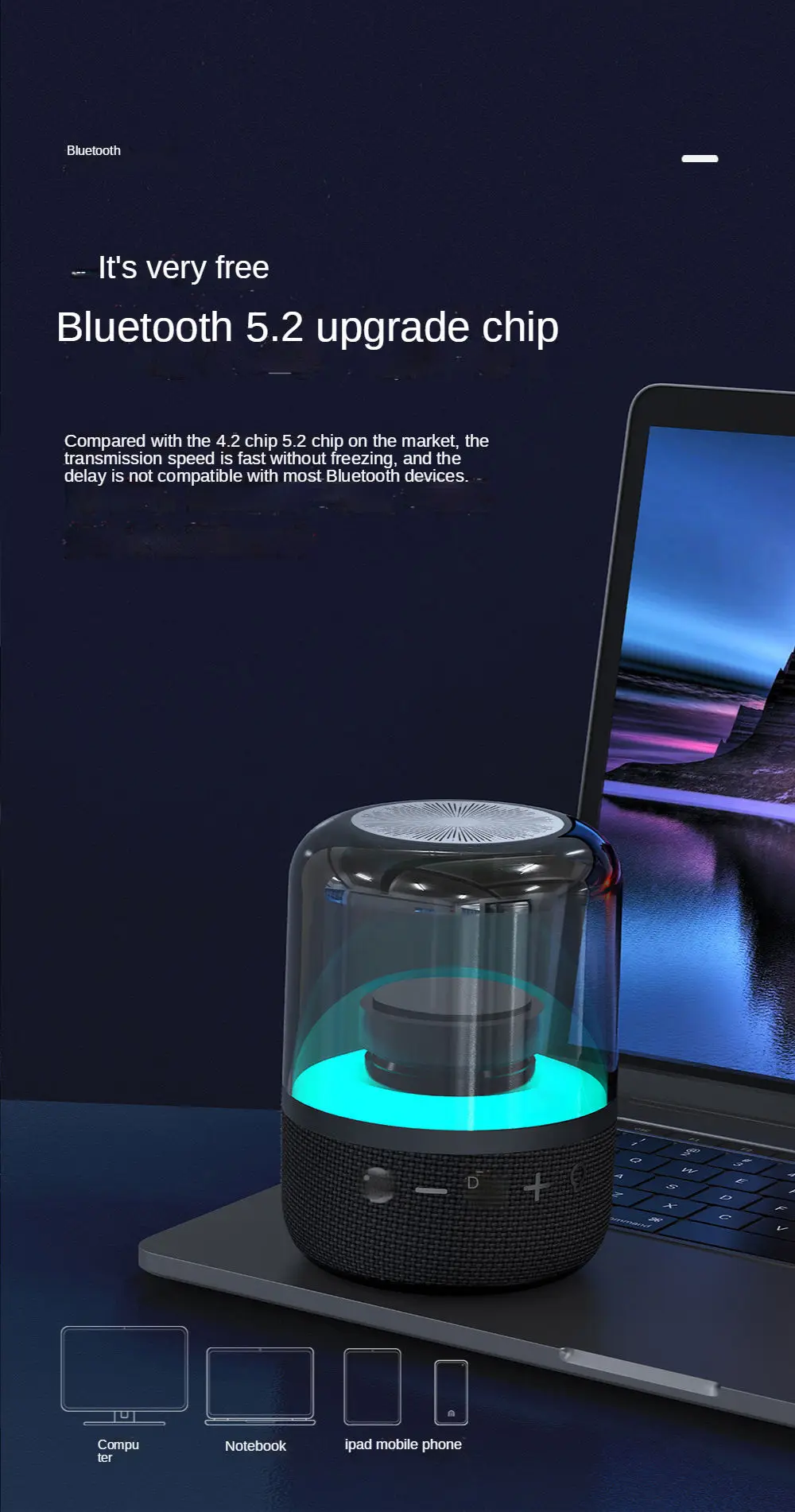 Innovative Products 2022 Reasonable Price Premium Quality Portable Smart Mini Speaker Bluetooth