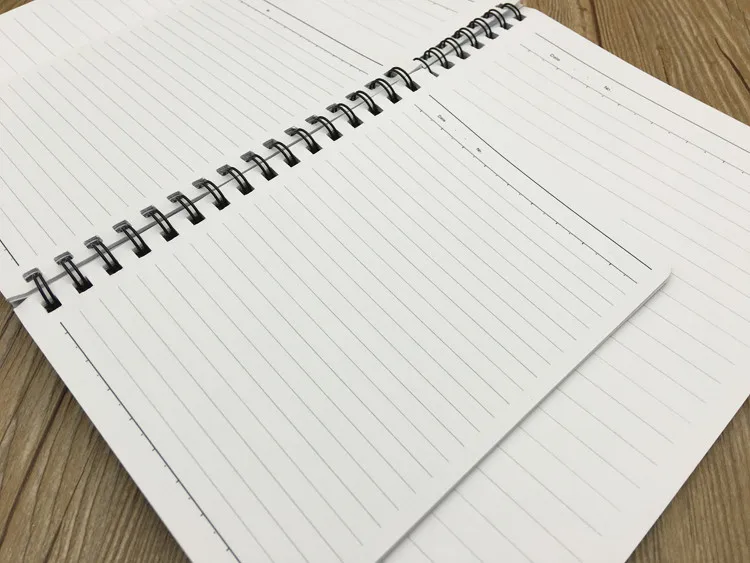 Print Cheap stitched daily Bulk Blank Paper Notebook Brown kraft journal Paper Notebook