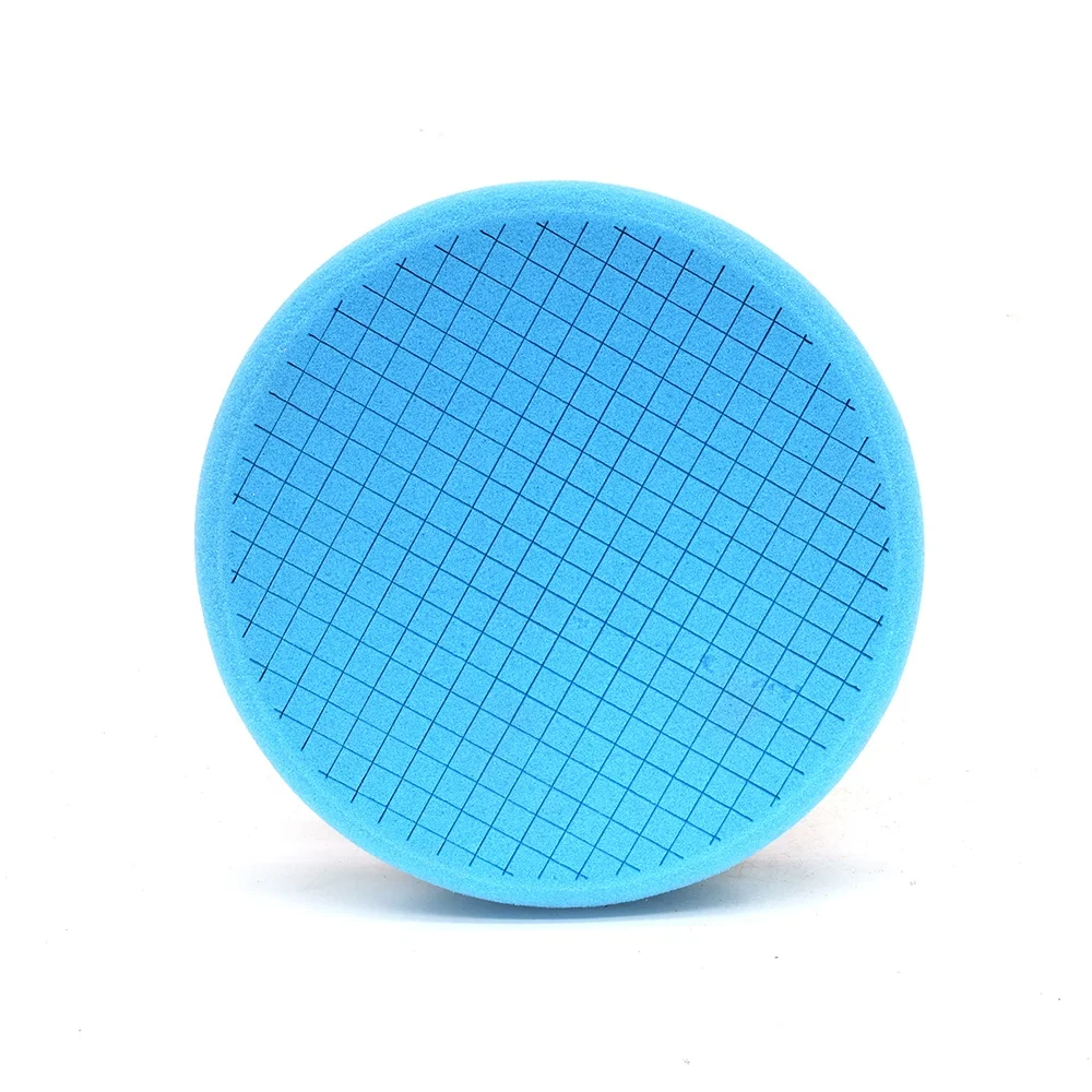factory 6 Inch grid cut surface car heavy cutting buffing sponge polishing pad with backing plate