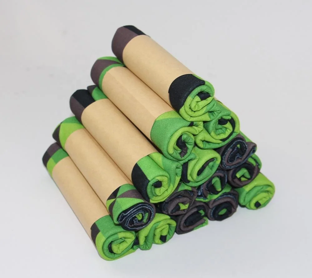 Free design durag neck warmer gaiter with kraft paper packing