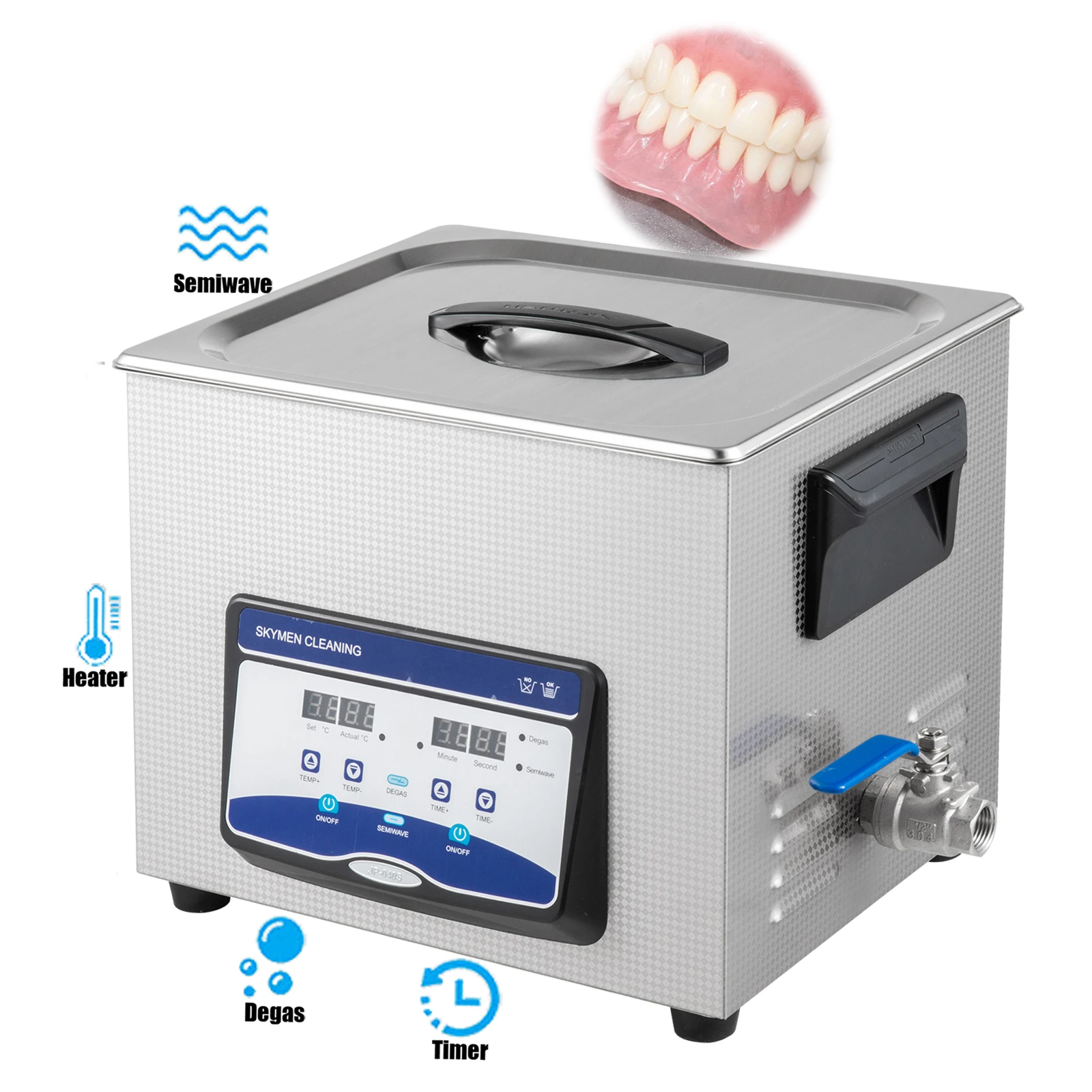 
 Ультразвуковой очиститель для очков, 10 л, цифровой ультразвуковой очиститель, австралийская/Американская Вилка для зубных щеток  Ультразвуковой очки Очиститель 10L цифровой Sonic зубная щётка для чистки Австралия/США штекер для зубных щеток