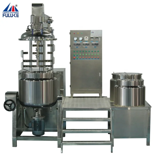 
enlarge penis cream vacuum making machine with upper homogenizer 