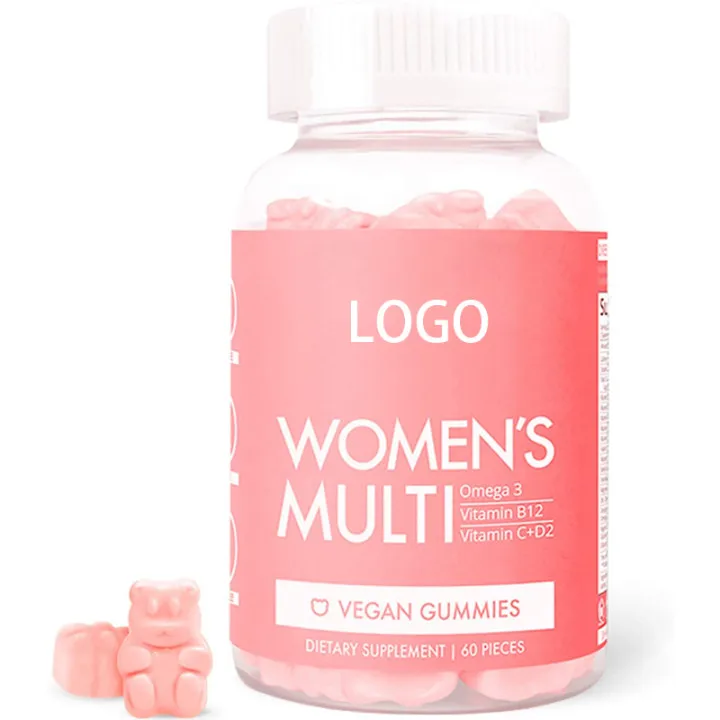 Оптовая цена, частная торговая марка, соответствует стандартам GMP, способствует росту волос, биотин, жевательная резинка для волос, медведь