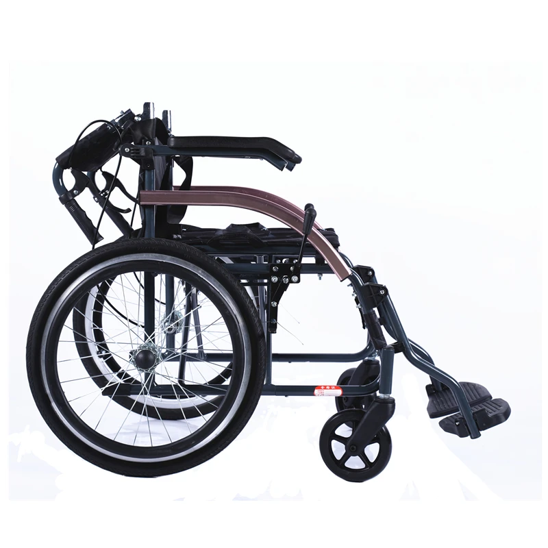 Factory Price Lightweight Folding Transfer Manual Wheelchair for Disabled