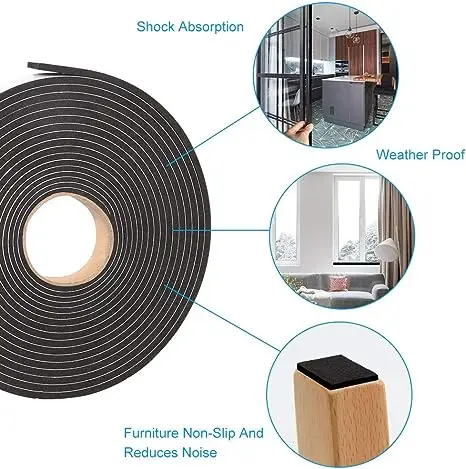 Double Coated PVC Foam Factory Price Heavy Window Structural Spacer Glazing Shim Tape For Glass