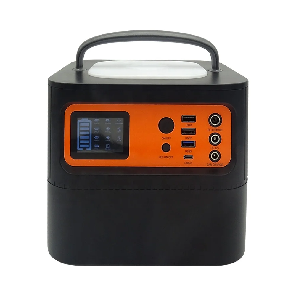 Long Cycle Life USB Charger 500W Portable Power Station for Mobile Phone Laptop Drone Car Refrigerator Camera Projector