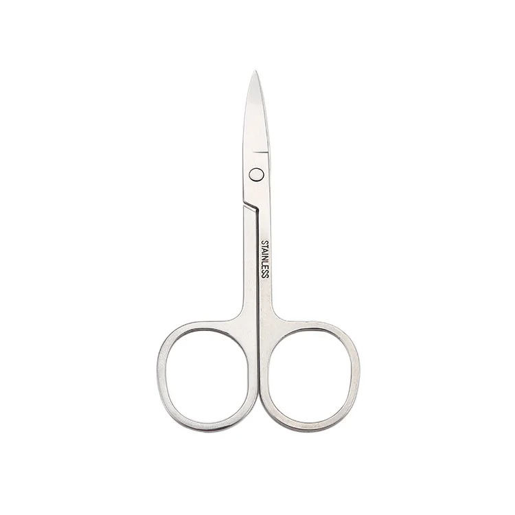Professional Ear Eyebrow Trimming Stainless Steel Fine Straight Eyebrow Grooming Scissors for Personal Care