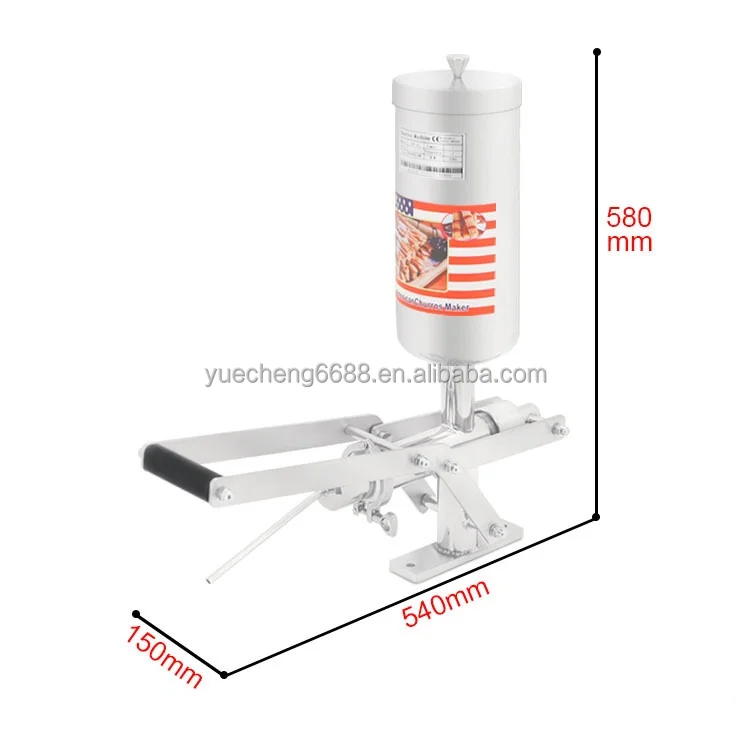 5L Manual Churro Machine for Filling Jam Spain Churros Machine