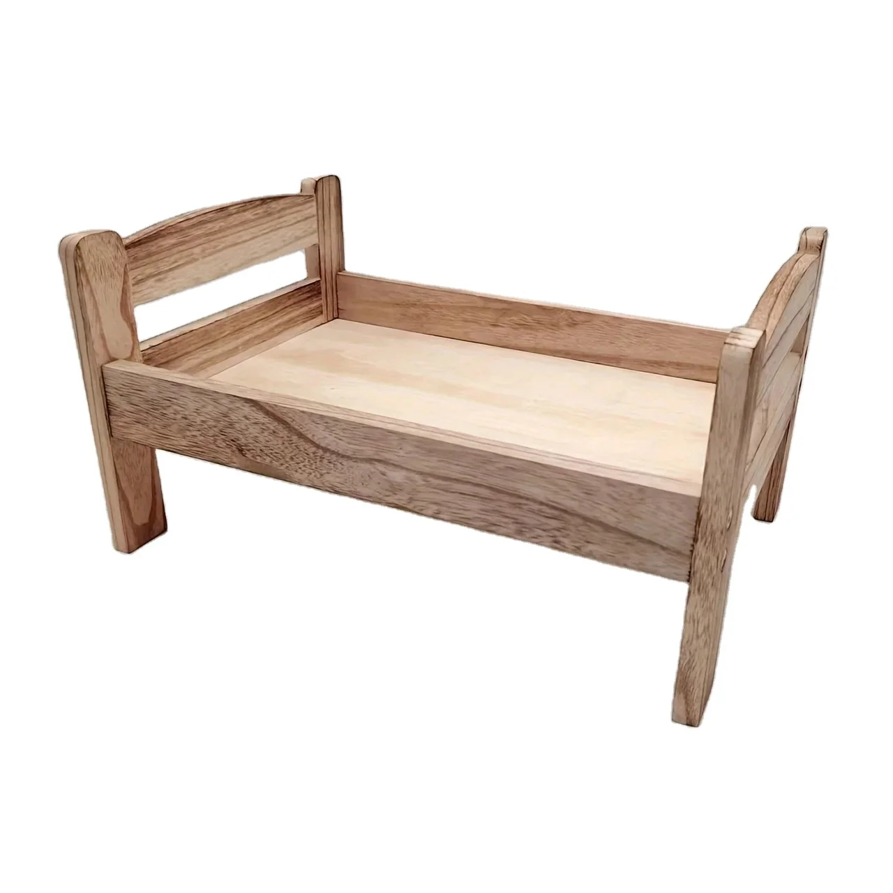 Newborn photography props wooden bed photo studio photo accessories baby full moon old baby photo solid wood crib