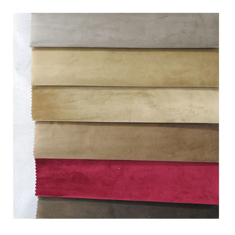 Wholesale Suede 100% Polyester Scuba Custom Printed Micro Suede Upholstery Suede Solid Color Sofa Fabric