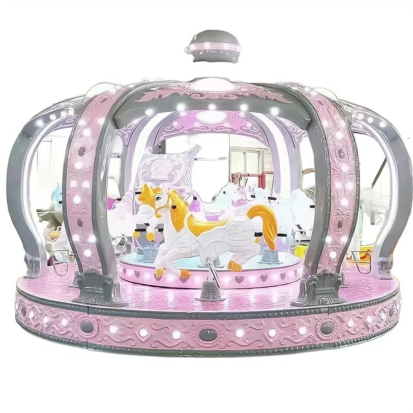 Manufacturer wholesale el ctronic amusement park double decker outdoor merry go round ride