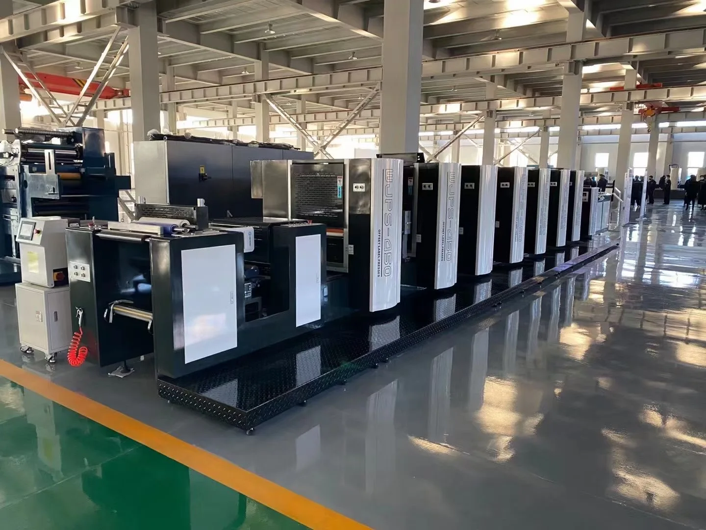 WJPS-350 Intermittent Alocohol Dampening Paper Sticker Film PVC PET  Label Offset Printing Machine