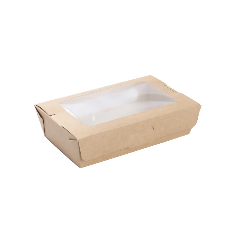  Wholesale Biodegradable Takeaway Delivery Eco Friendly Paper Lunch Box Fast Food Packaging Containers With
