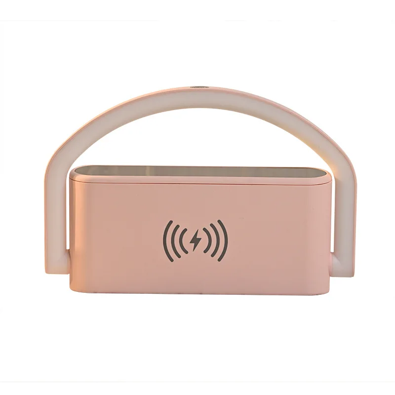 Portable Qi Fast Wireless Charger Station Desk Night Clock Digital Mobile Phone Charger Fast Charging