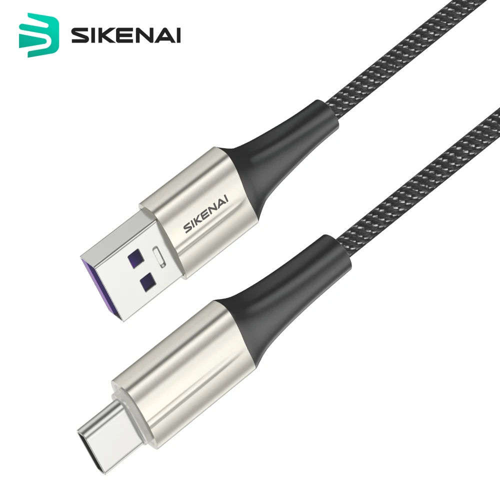 USB-кабель Sikenai с поддержкой быстрой зарядки, 5 а, Micro Type C
