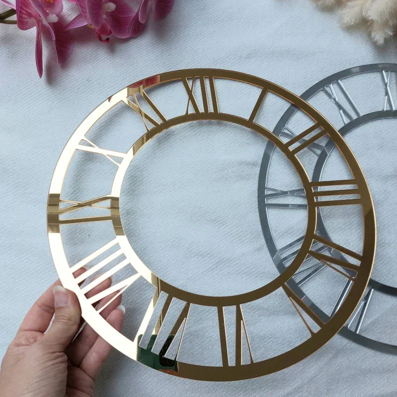 Diy Wall Clock Modern 3d Wall Clock With Mirror Numbers Stickers For Home Office Decorations Gift