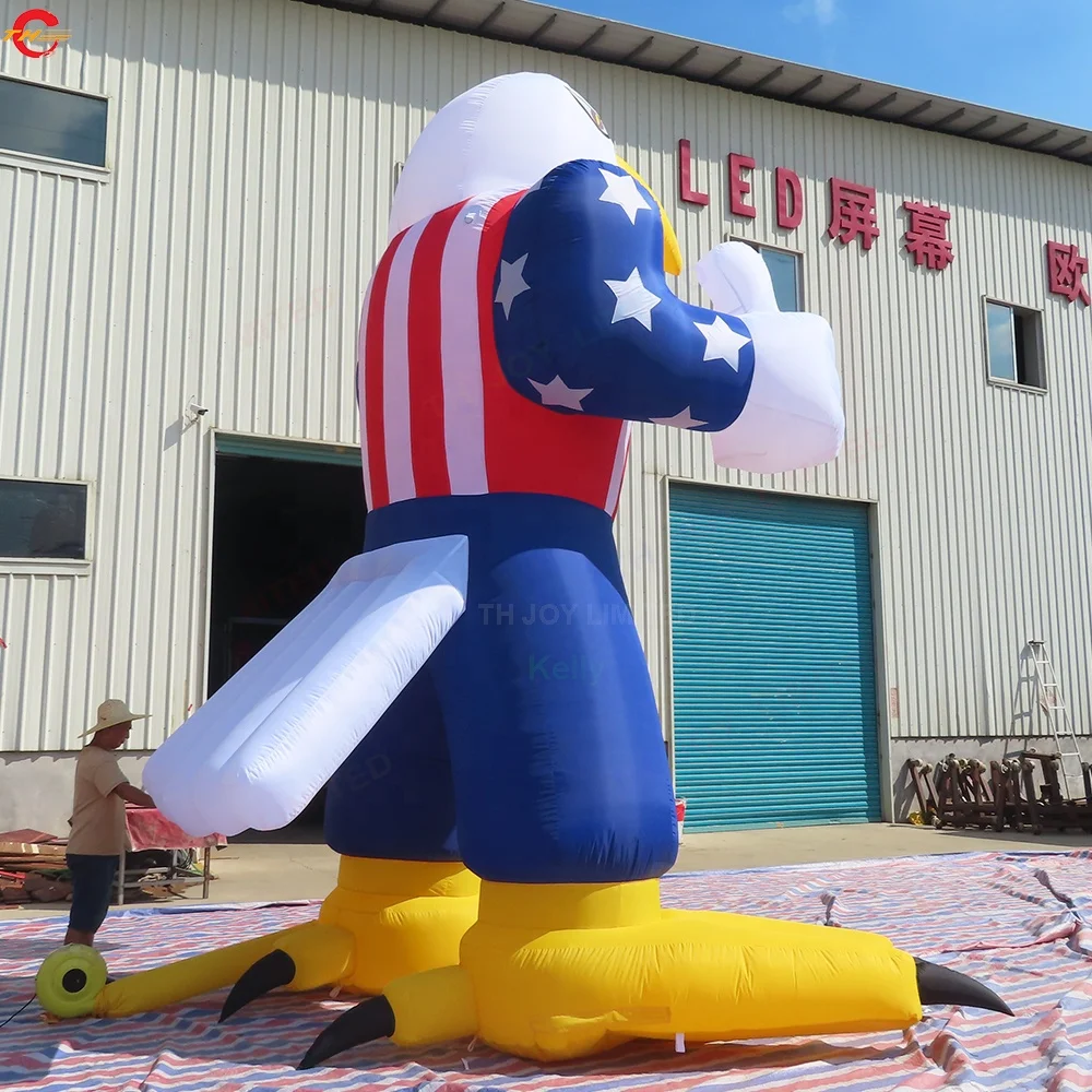 Free Shipping 6m 19ft High Giant Inflatable Eagle Model Ground Balloon for Sale