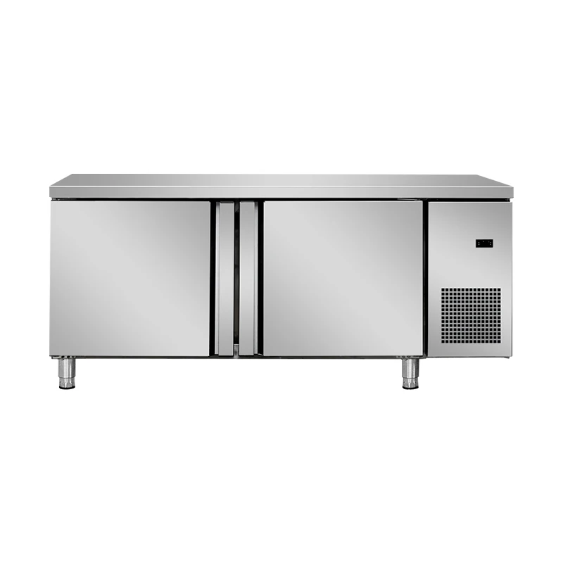 Stainless Steel Commercial Chiller Freezer, Worktable Refrigerator