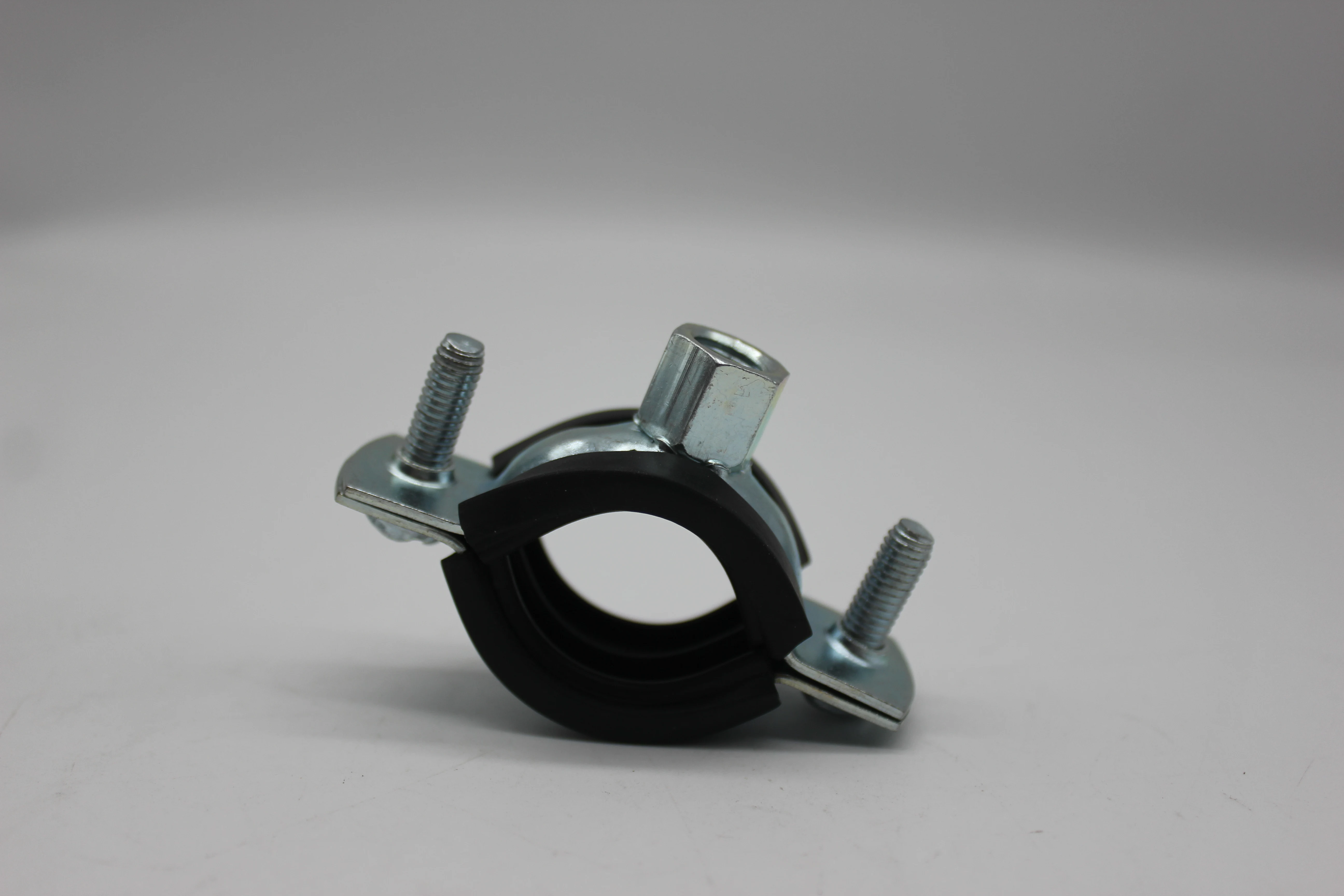Caddy Macrofix strut Pipe Clamp with Rubber Lining Acoustic Pipe Clip - Double Bolte