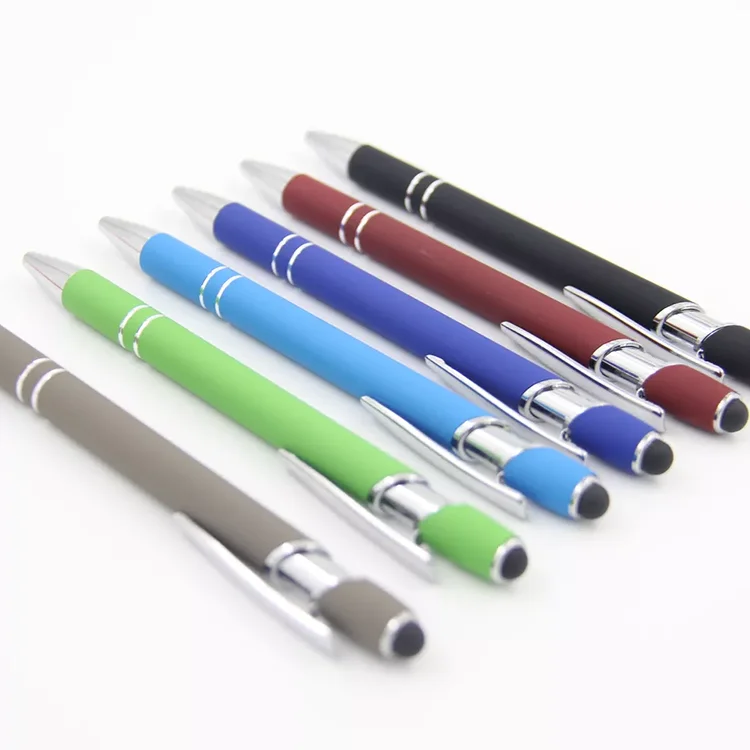 Custom logo Multifunctional Ballpoint Pen Luxury Metal Promotional Ball Pen Colorful Metallic Ball Pen