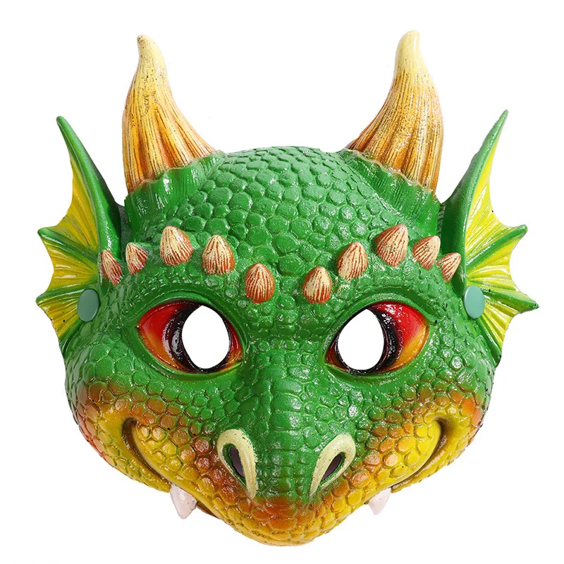 Dinosaur Mask Wings for Kids Children Dragon Cosplay Costume Props Masquerade Party Birthday Carnival Halloween Show Mask
