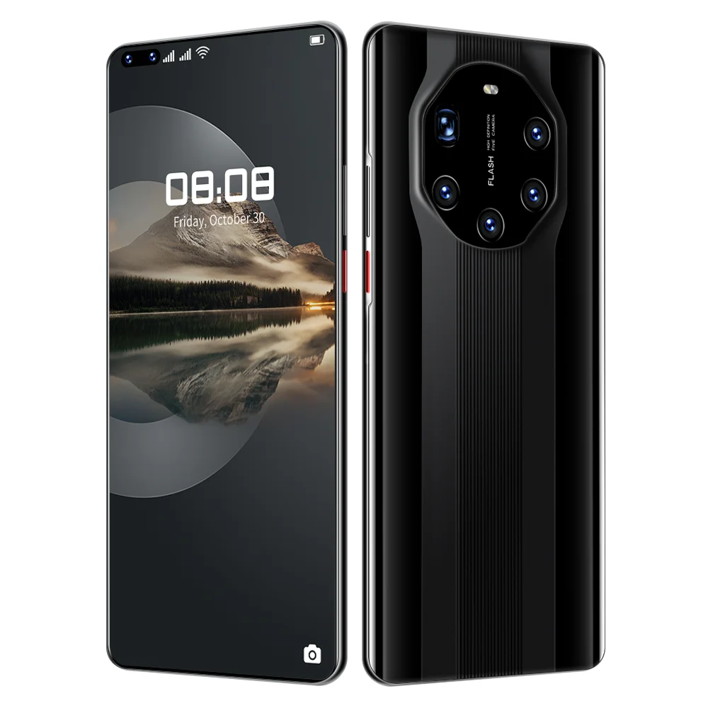 Mate40 RS 5.8 inch 5G LET Cellphones Five Camera Android Smartphones MTK6889Ultra Unibody Dual SIM Mobile Phone 12+512GB
