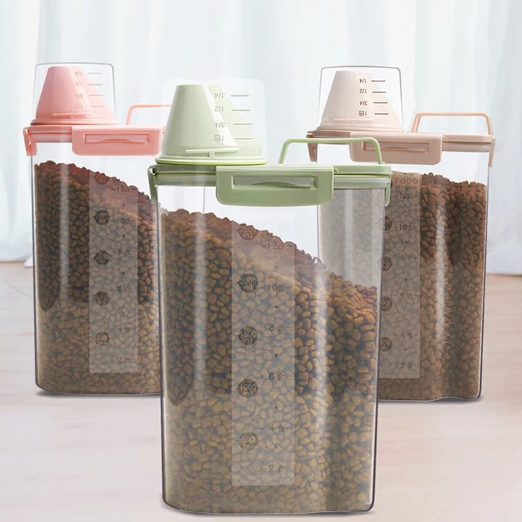 
Newly Upgraded Sealed Pet Food Storage Tank Large-capactity Pet Food Container 