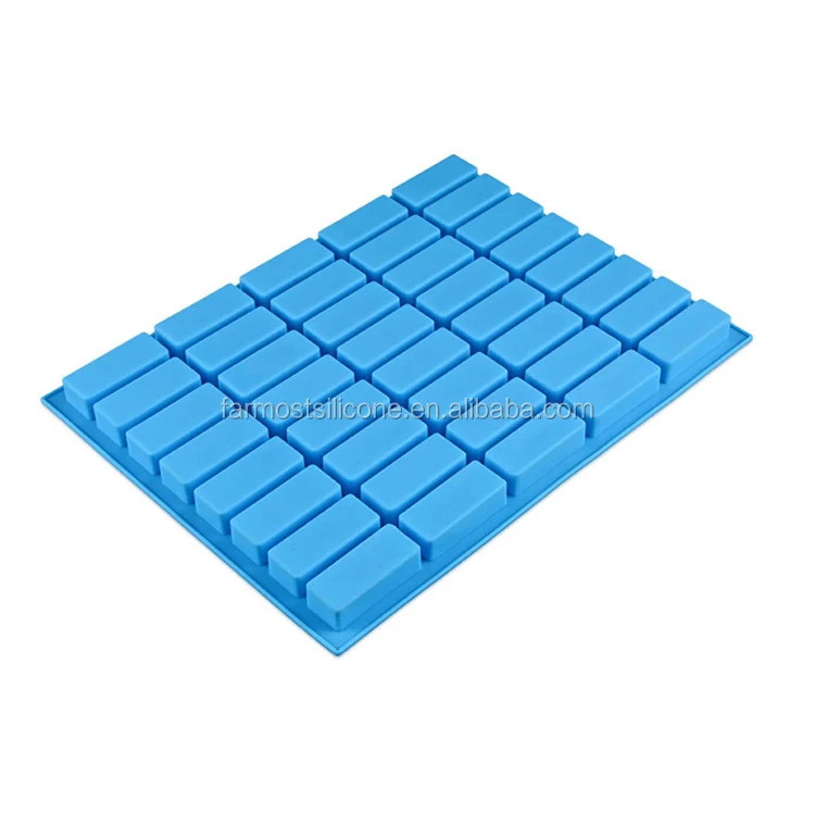 
40 Cavities Rectangle Caramel Candy Truffles Chocolate Silicone Molds 
