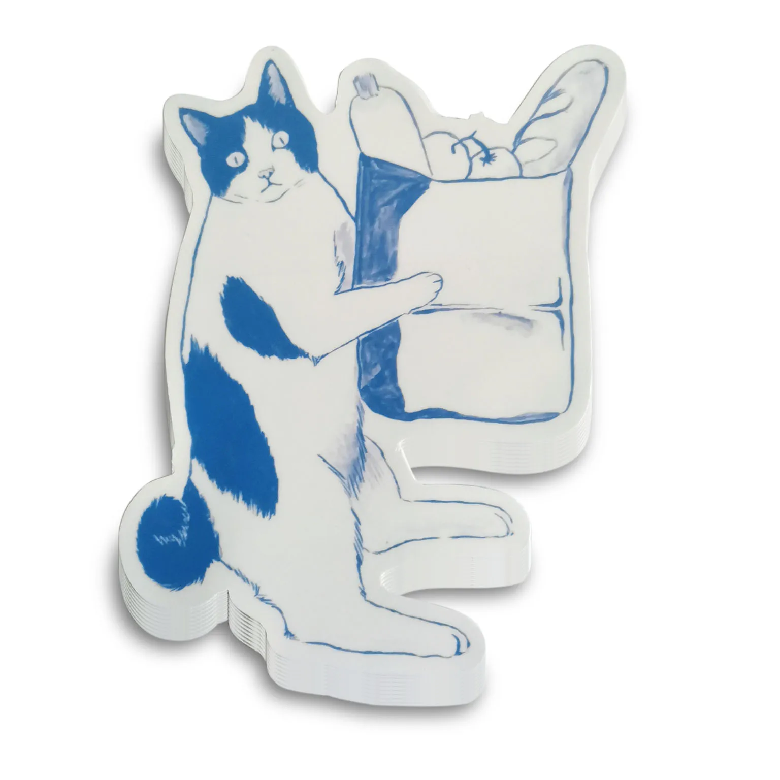 Custom Logo Label Sticker Roll Self Adhesive Recyclable Vinyl Stickers Die Cut Stickers