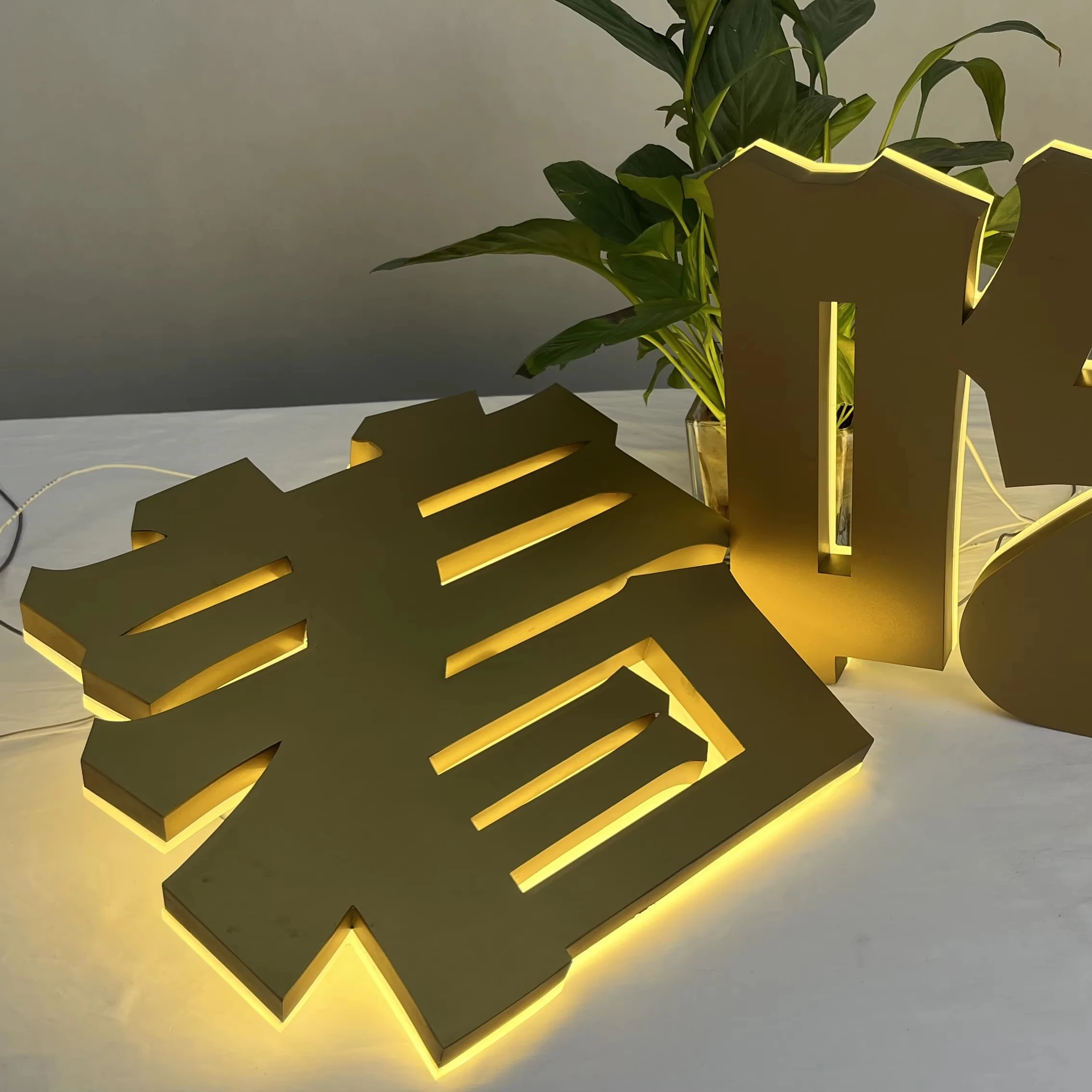 Custom LED Backlit Stainless Steel Letters | 3D Aluminum Letter Sign for Shops & Businesses