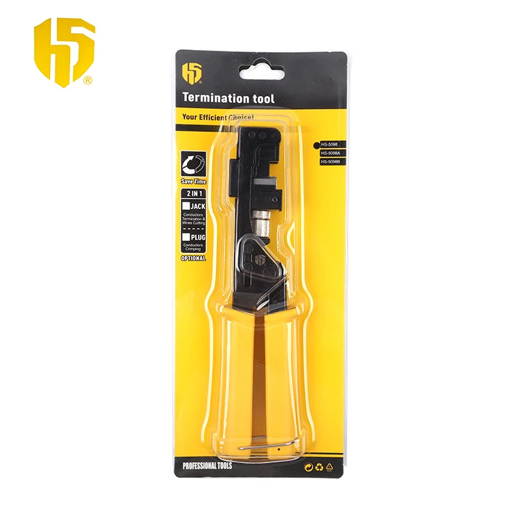 HS-5098 Прямая продажа с фабрики оптом или в розницу RJ45 90 градусов Keystone Jack прекращение обжимной инструмент