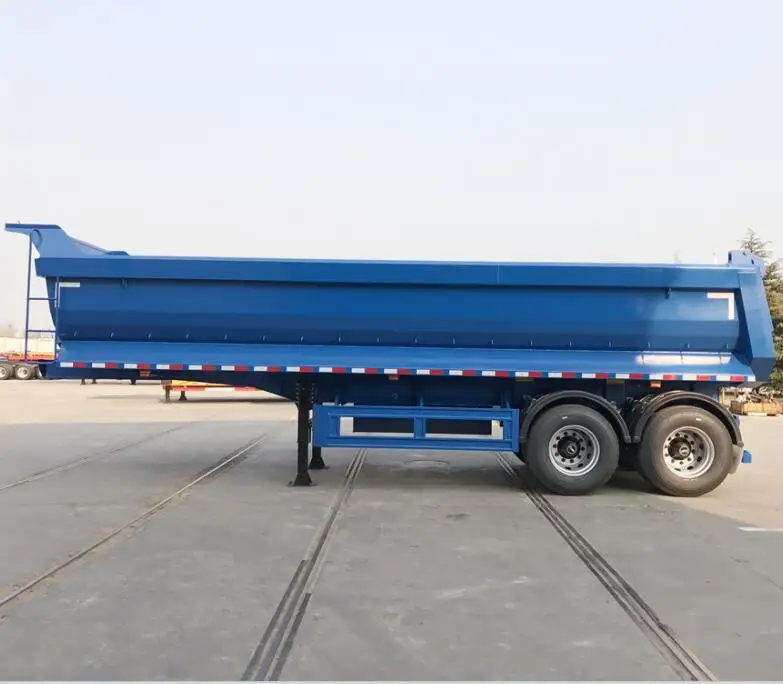 Brand New 3 axles 4 5 45 cubic meter Tipping dump trailer