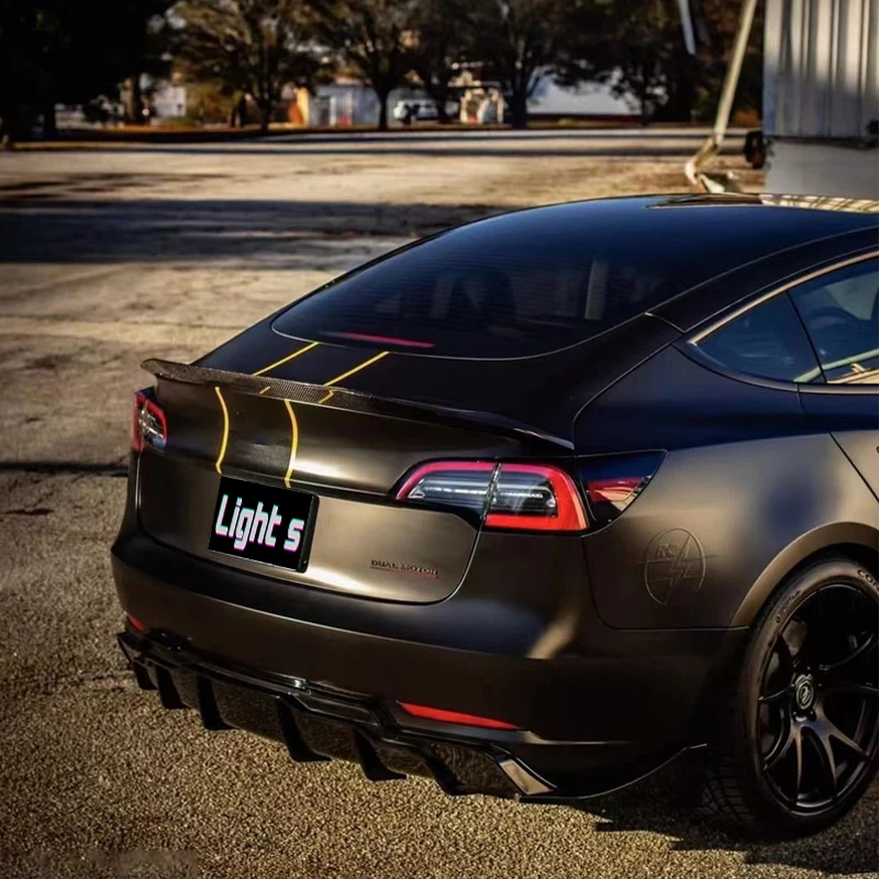 Цена по прейскуранту завода-изготовителя-киты задний спойлер диффузор передняя губа сбоку юбка Aero комплект аксессуары для Tesla модель 3 Y 2016-2022