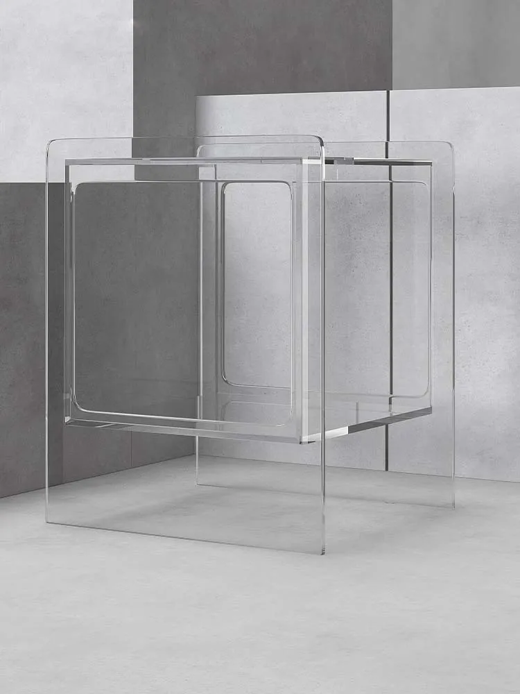 Customized Bedroom Decor Luxury Acrylic Modern Bedside Clear Acrylic Lucite Nightstand