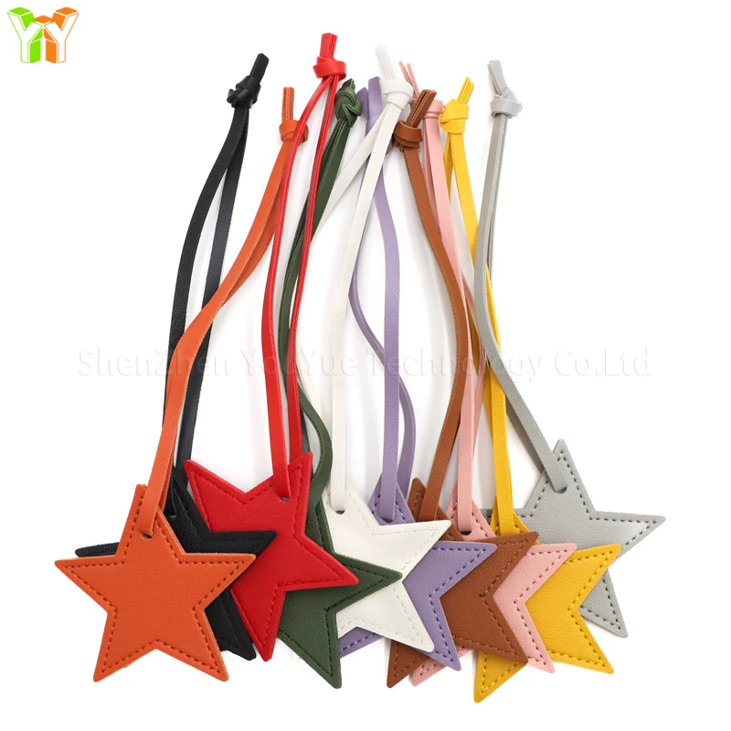 Bag Charm Accessories Hanging Leather Charms Travel Tag Luggage Tags Five-pointed Star Pendant Handbag Bag Ornament