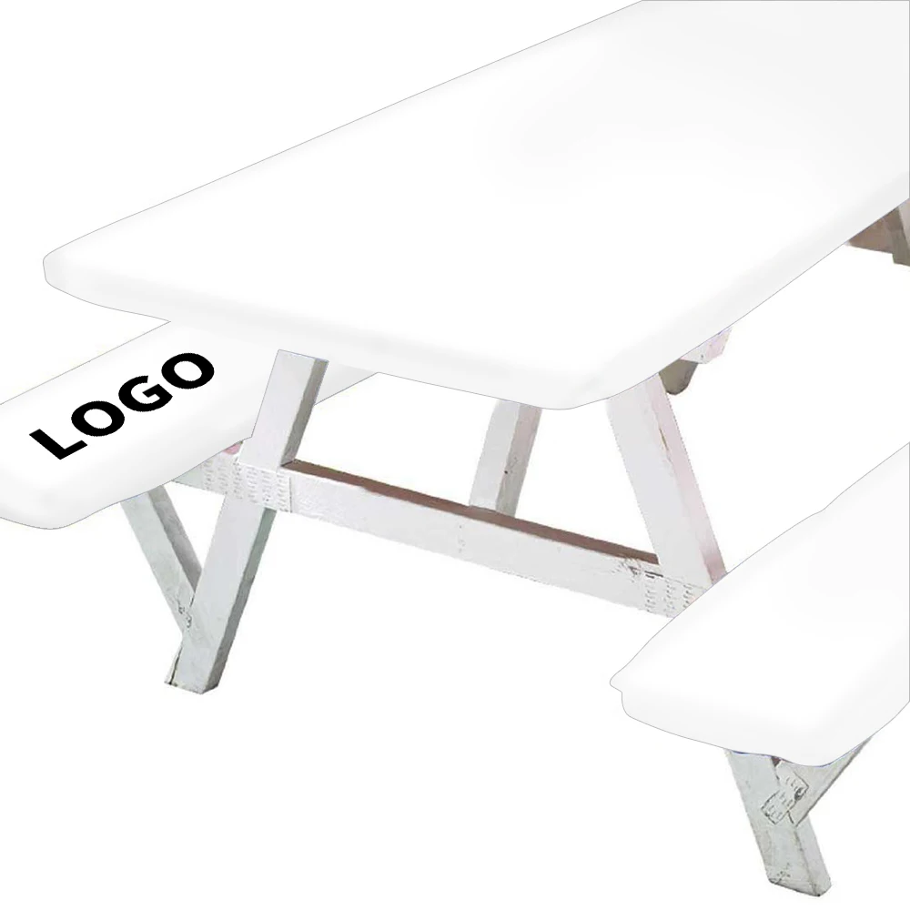 White Rectangular wholesale chair covers wedding decoration chair covers for plastic chairs