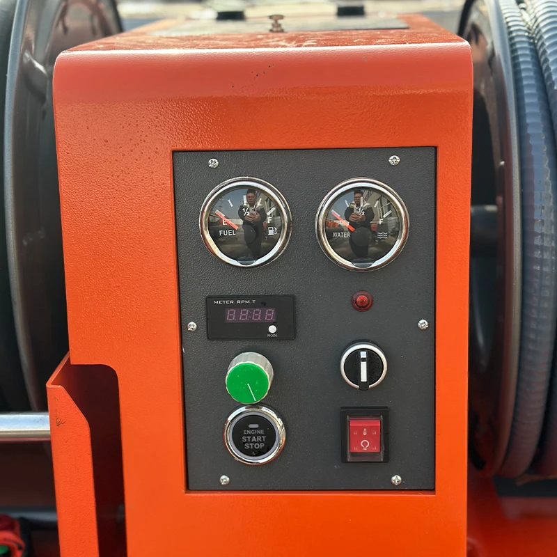 AMJET Professional 2610psi 17gpm Air cooling fan cooling high pressure water jet sewer cleaning machine Portable sewer  jetter