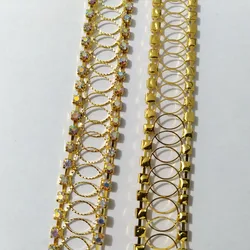 Wholesale Crystal Rhinestone Chain Trimming Bridal Sash Rhinestone Trim Applique Wedding Belt Garment Accessories RC70504