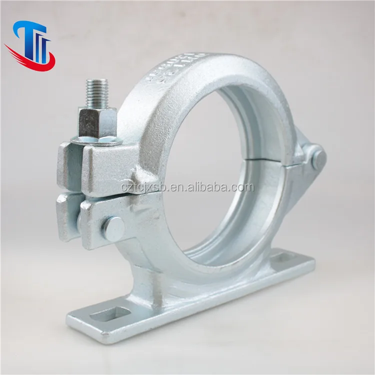 concrete pump pipe clamp with pedestal support coupling 5 inch DN125