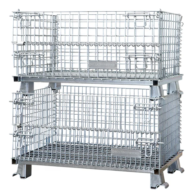 Контейнер из проволочной сетки с цинковым покрытием, стальная клетка sotrgae