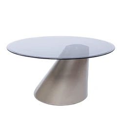 Modern Unique elegant Black Marble Top Rose Gold Round Side Table Set Metal Furniture