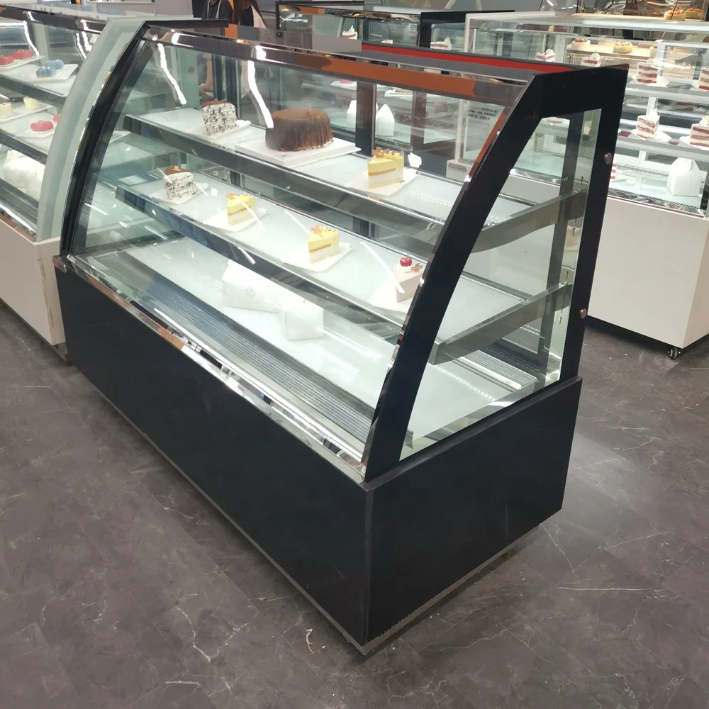 Ximaid LDH-F15B хлебобулочных изделий из гнутого стекла охлажденный напиток демонстрационная Холодильная витрина для тортов с Задней Загрузкой со стеклянной дверью