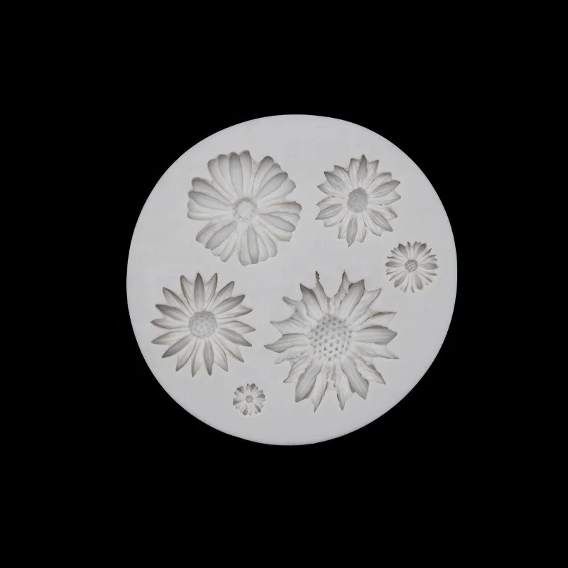 3D Daisy Rose Flower leaves leaf butterfly Fondant Silicon Molds For Baking Cake Decorating Sugarcraft
