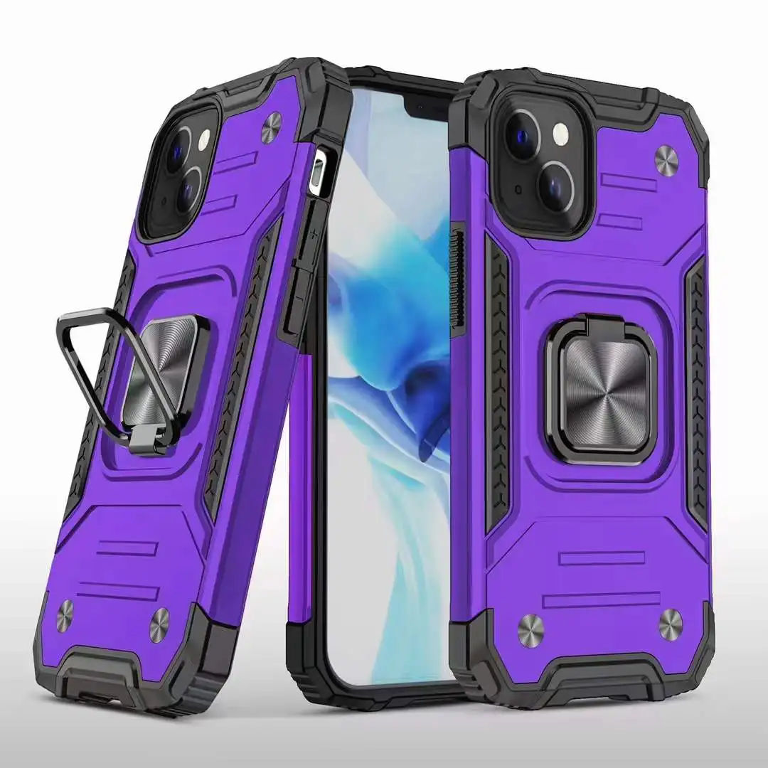 Hot Selling Armor Magnet 360 Ring Hybrid Mobail Phone Case For iPhone 13 mini 13 pro max